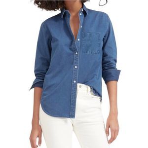 Everlane Relaxed Denim Chambray Indigo Shirt Size Medium